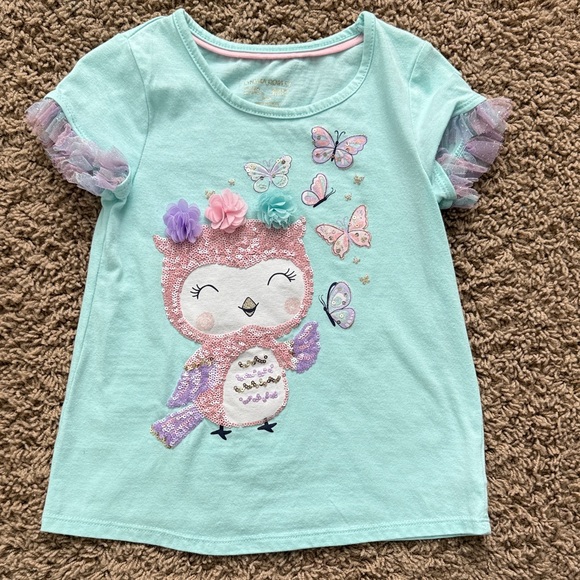Cynthia Rowley Other - Cynthia Rowley Mint Owl and Butterfly Tee